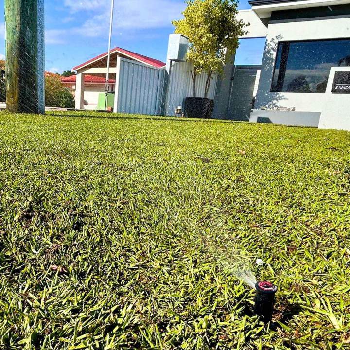 Lawn Being Watered Perth