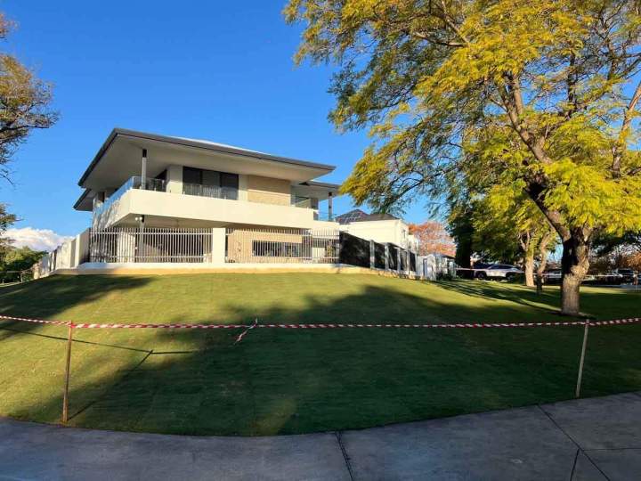 Steep Sloping Lawn Perth