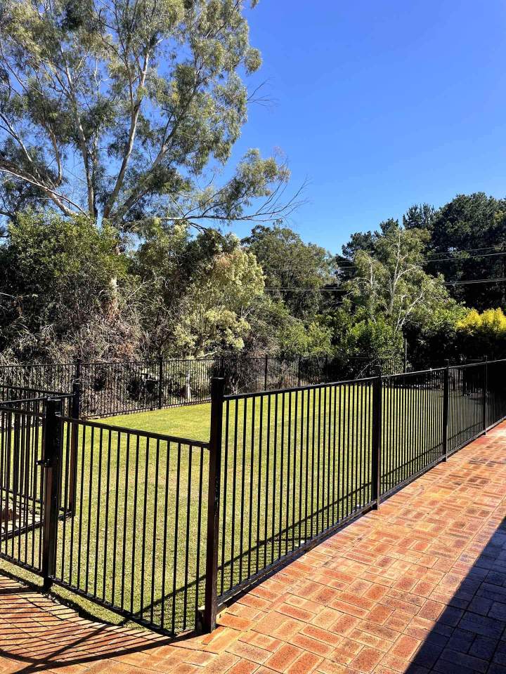 Fenced Garden Lawn Perth