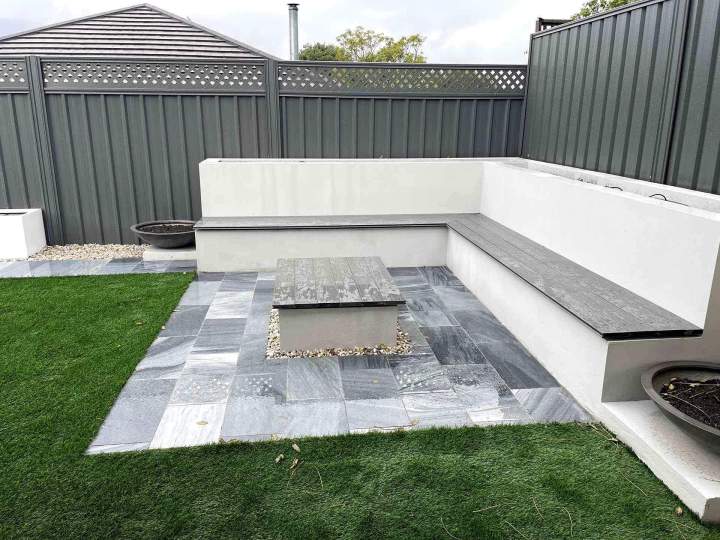 Stone paved outdoor space Perth