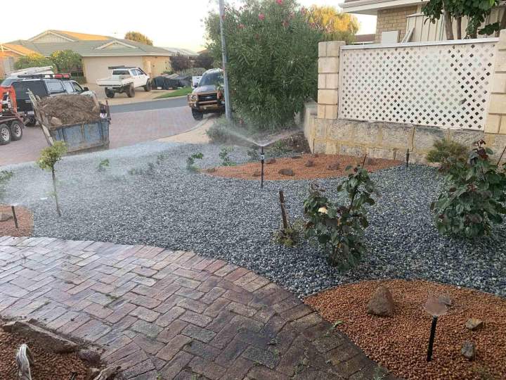 Residential Landscaping with Automatic Watering System Perth