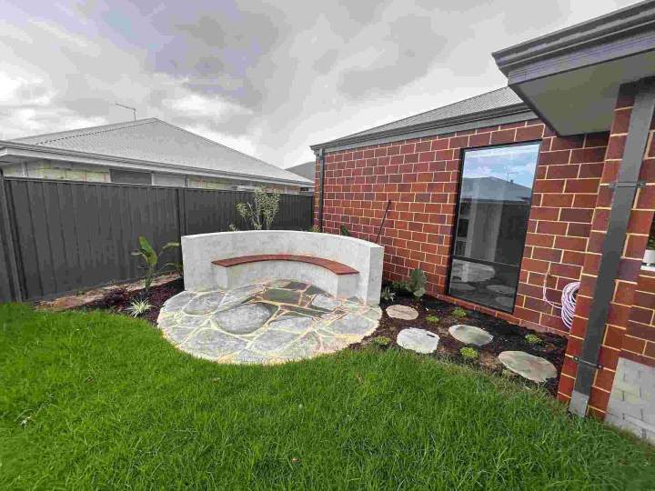 Seating Area Arranged in a Landscaped Garden Perth